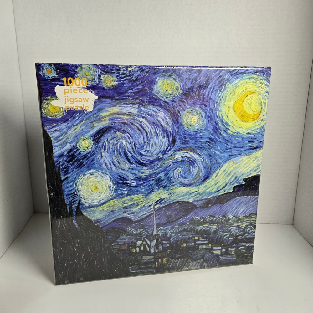Jigsaw Puzzle Vincent Van Gogh Starry Night 1000 Piece And Poster New Sealed
